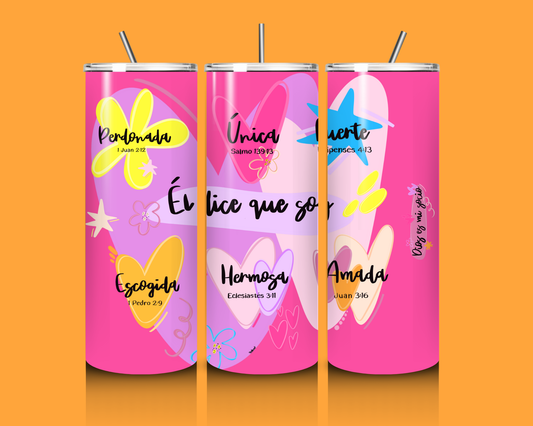 Tumbler “Él dice que soy”