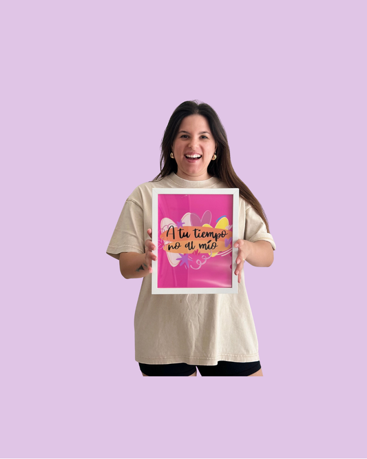 Painting “A tu tiempo no al mío”