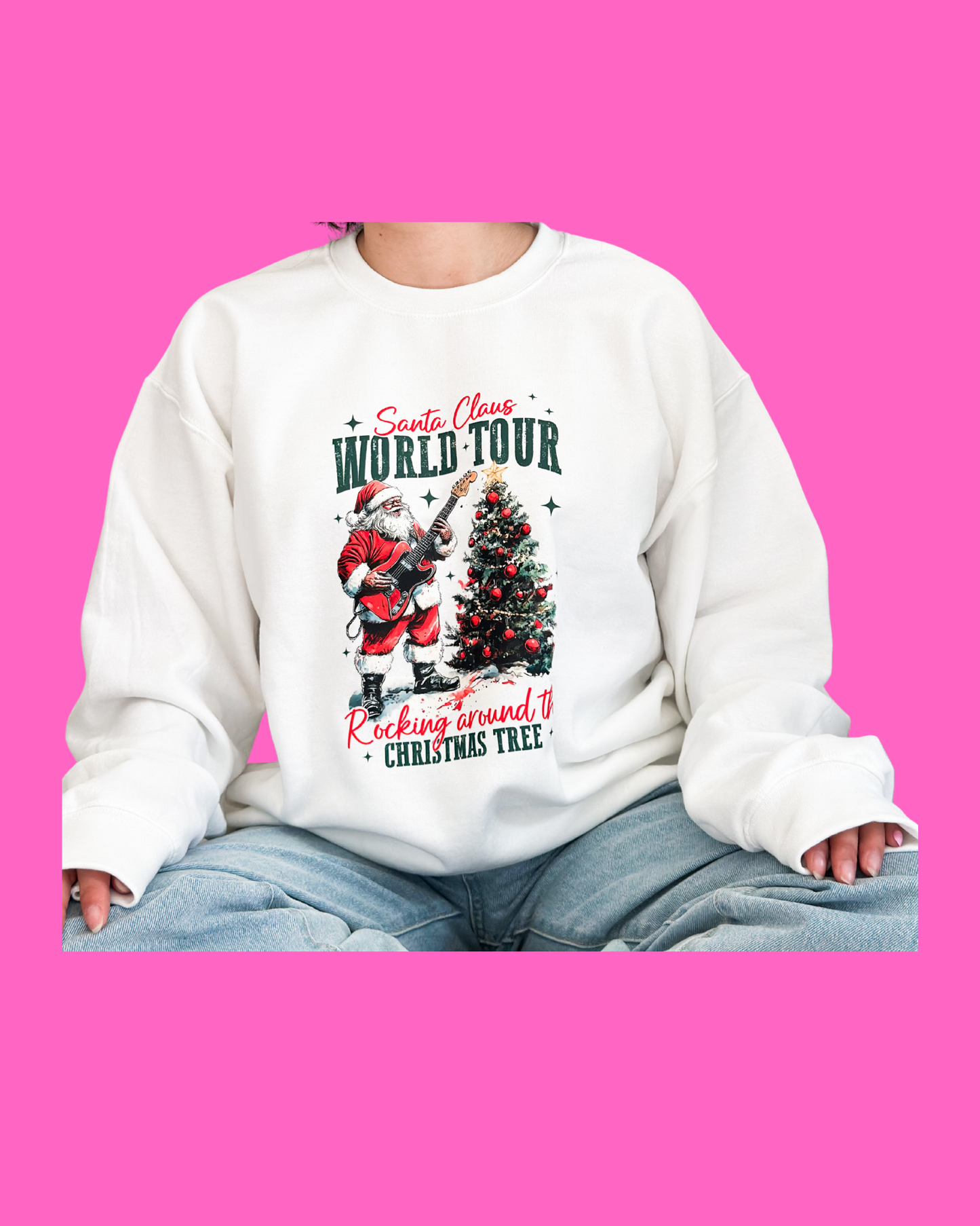 Suéter navideño blanco