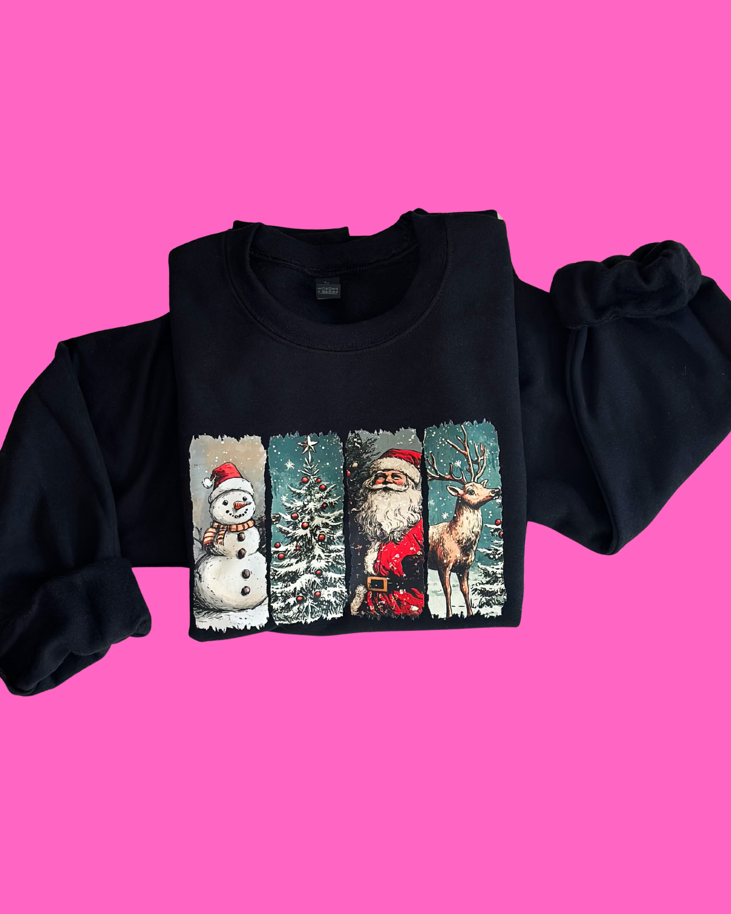 Suéter navideño negro