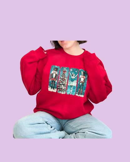 Suéter navideño rojo