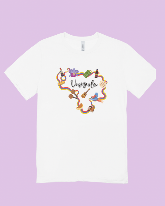 T-Shirt Venezuela mapa